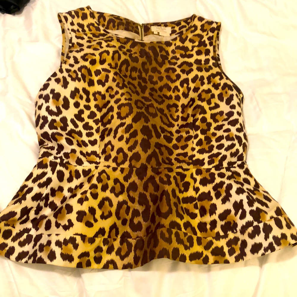 Fabulous kate space peplum silky top